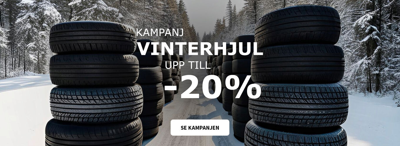 Kampanj: Upp till -20% på vinterhjul