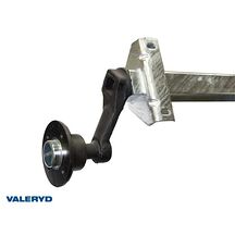 Släpvagnsaxel Obromsad 750kg 1500/2000 4x100