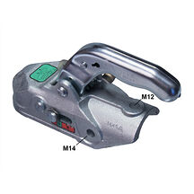 Kulkoppling 3500 kg Knott K35-A O50mm rör, korsad hålbild CC=40mm, M14/M12 Kulkoppling 3500 kg Knott K35-A O50mm rör, korsad hålbild CC=40mm, M14/M12