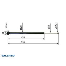 Påskjutsdämpare passar till AL-KO 2,8 VB CC=610
