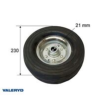 Stödhjulshjul 230*70 hål diam. 21 mm