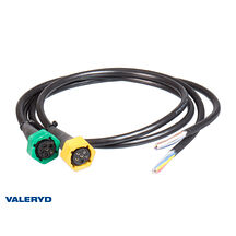 Adapter Aspöck/Fristom från bajonett till lös kabel, 6-pol vänster/höger, 1m kab