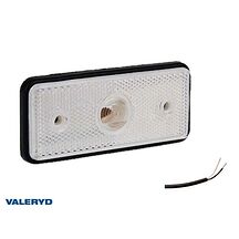 LED Positionsljus Valeryd 110x45x17.5 vit 12-30V med reflex inkl. 450 mm kabel LED Positionsljus Valeryd 110x45x17.5 vit 12-30V med reflex inkl. 450 mm kabel