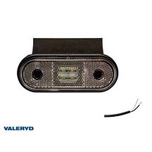 LED positionsljus Valeryd 120x67x18 vit 12-30V med reflex inkl.450 mm kabel
