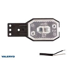 LED Positionsljus Valeryd 113x42x34 vit med fäste 12-30V inkl. 450mm kabel