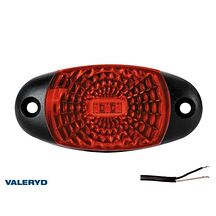 LED Positionsljus Valeryd 72x34x18 röd 12-30V inkl. 450mm kabel