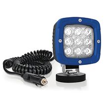 LED Arbetsbelysning med Magnetfot och Cigg Kontakt 2800 Lumen 12/24V