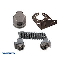 Kabelsats 13-13 pol med stickdosa, spiralkabel och hållare