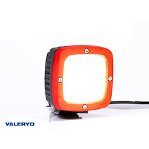 LED Arbetslampa svart hölje 4100Lm, 100x100x74, skruvfäste 150mm kabel