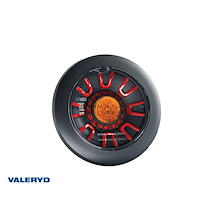 LED Baklampa SCANDI-313 svart Valeryd Höger/Vänster Ø155x39mm 12-36V, 1m kabel