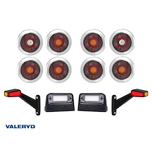 LED Belysningskit till lastbilstrailer, Krom LED Belysningskit till lastbilstrailer, Krom