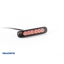 LED Dimljuslampa Valeryd 132,2x28,2x18,9mm, röd 12/24V, inkl. 1m kabel