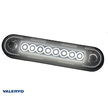 LED Positionsljus Valeryd 120,4x12,8mm vit 12–36V DC, inkl. 150mm Kabel 