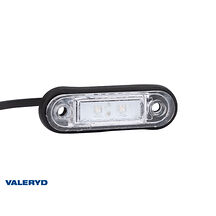 LED Positionsljus Valeryd 80x24x18 röd 12-30V med reflex inkl. 450 mm kabel