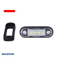 LED Positionsljus Valeryd 84,2x27,7x12,8mm Röd 12-36V inkl. 15cm Kabel