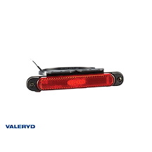 LED Positionsljus Valeryd röd med reflex 12-36V 0,5m kabel med hållare