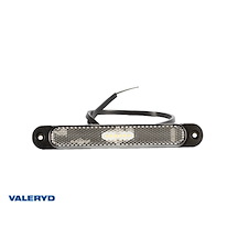 LED Positionsljus Valeryd vit med reflex 12-36V 0,5m kabel 