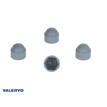 Mutterskydd 9mm M12 nyckelgrepp grå (4-pack)
