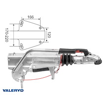 Påskjutsbroms AL-KO, V, Typ 251S,1500-2700Kg för broms-ID 1637, 2051 
