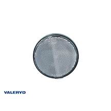 Rund reflex Radex Ø80 mm vit med skruv