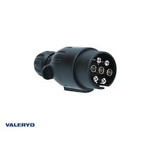 Släpvagnskontakt 7-pol. skruvlås med magnet