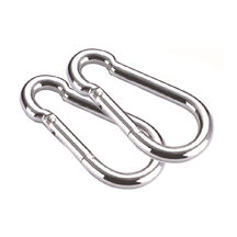 Karbinhake DIN5299 C 5x50mm, 45 Kg Rostfritt stål (2-pack)