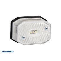 LED Positionsljus Valeryd 65x42x30 vit 12-30V inkl. 450mm kabel
