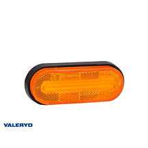 LED Sidomarkeringslykta ADR Fristom 126x51x26mm Gul 12-36V. 0.5 kabel