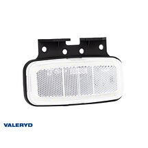 LED Sidomarkeringslykta Fristom 123x80x38mm Vit 12-36V. kabel