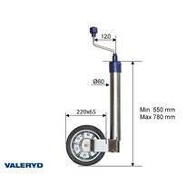 Stödhjul 60mm rund med stålfälg. Fullgummihjul 225x65mm. Belastning 250 Kg Stödhjul 60mm rund med stålfälg. Fullgummihjul 225x65mm. Belastning 250 Kg
