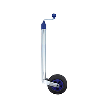 Stödhjul O48mm med plastfälg. Fullgummihjul 200x50mm. Belastning 150kg Stödhjul O48mm med plastfälg. Fullgummihjul 200x50mm. Belastning 150kg