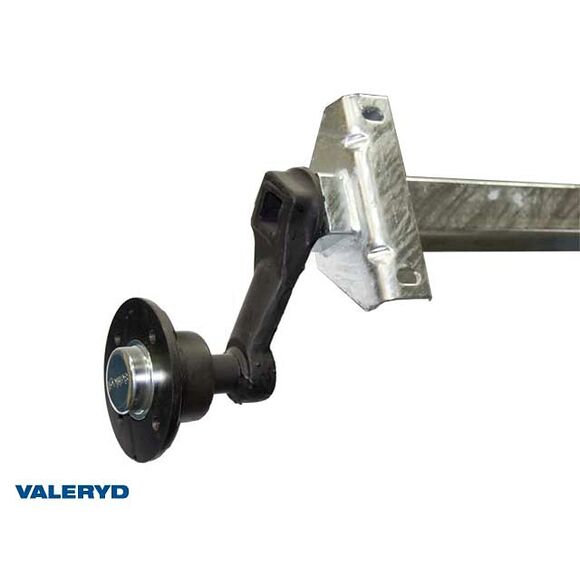 VALERYD Släpvagnsaxel Obromsad 750kg 1900/2350 4x100