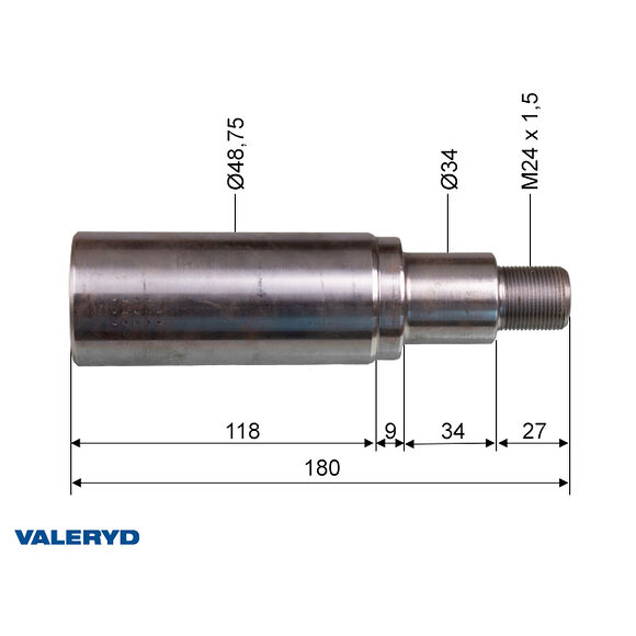 VALERYD Axeltapp Knott 49x180