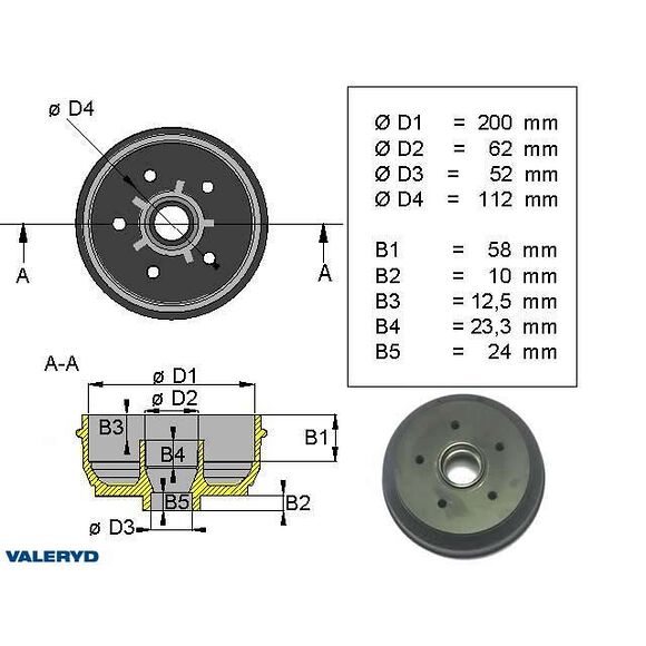VALERYD Bromstrumma 200x50 Knott Nieper 5x112