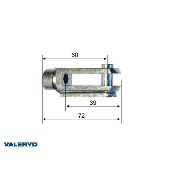 VALERYD Gaffelhuvud M10, 72 mm CC=60