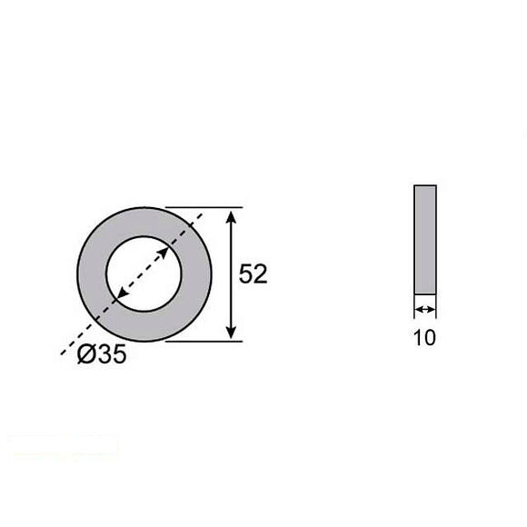 VALERYD Navtätning 35x52x10