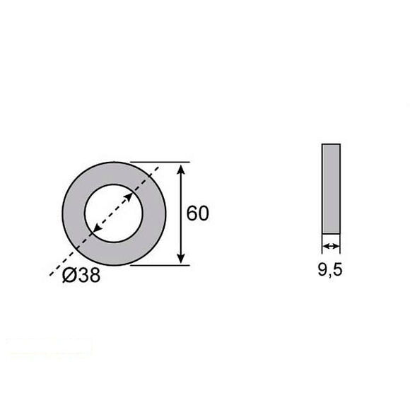 VALERYD Navtätning 38x60x10