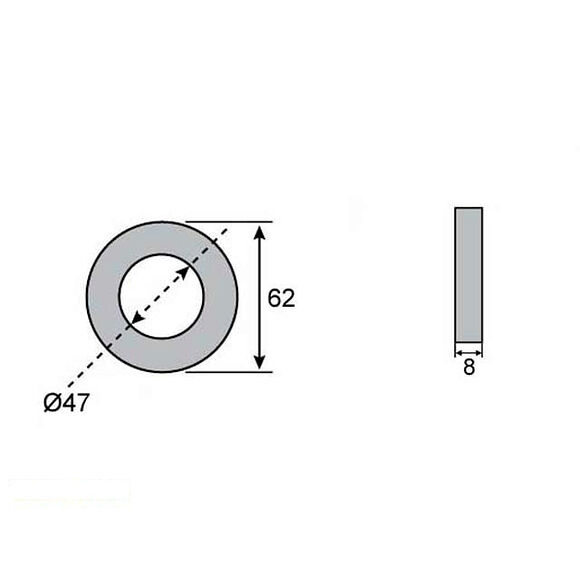 VALERYD Navtätning till 47x62x8 Schlegl SGB