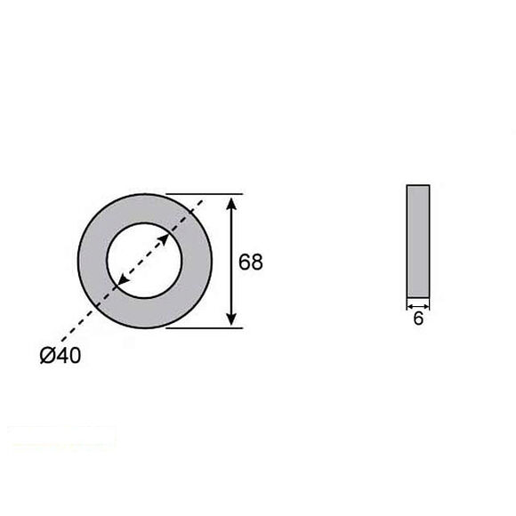 VALERYD Navtätning 40x68x6