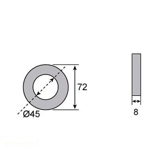 VALERYD Navtätning 45x72x8