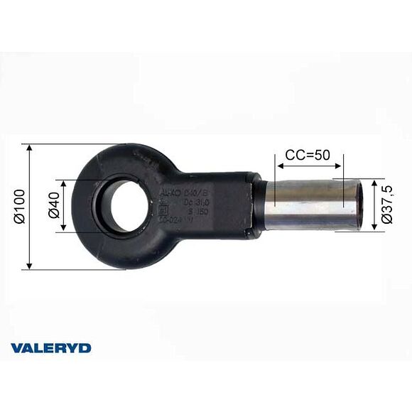 VALERYD Dragögla DIN 40mm, 161S251S/G/R