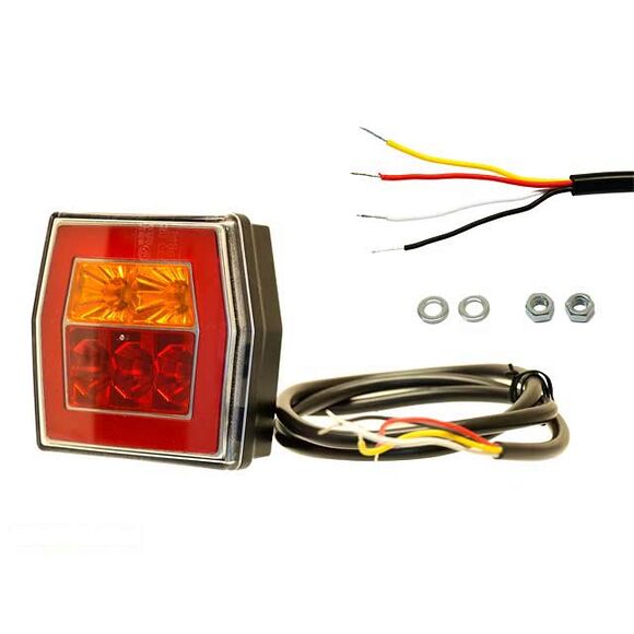 VALERYD LED Baklampa Hö/Vä L99,5xB93xH39,5 12-24V inkl. 1m kabel (2-pack)