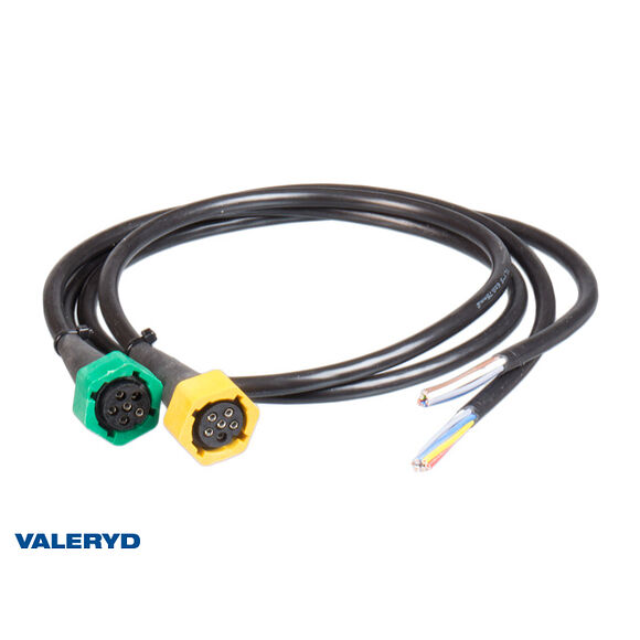 VALERYD Adapter Aspöck/Fristom från bajonett till lös kabel, 6-pol vänster/höger, 1m kab