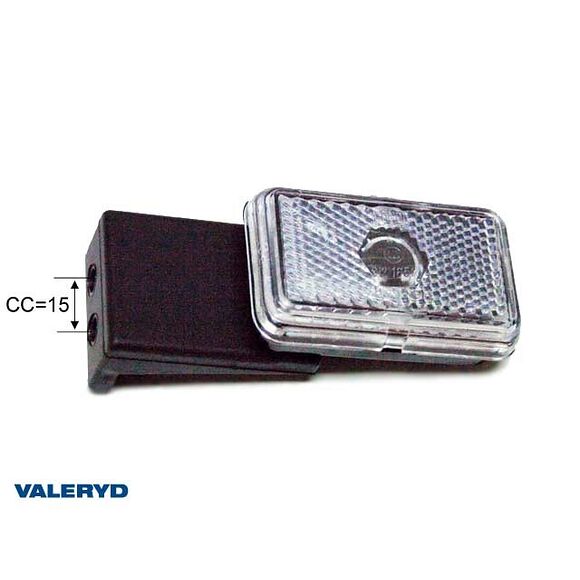 VALERYD Positionsljus Jokon Vänster L74xB45xH22,5 vit med gummifäste
