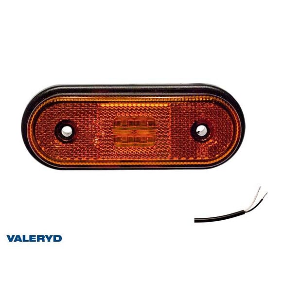 VALERYD LED Positionsljus Valeryd 120x46x18 röd 12-30V med reflex inkl. 450 mm kabel