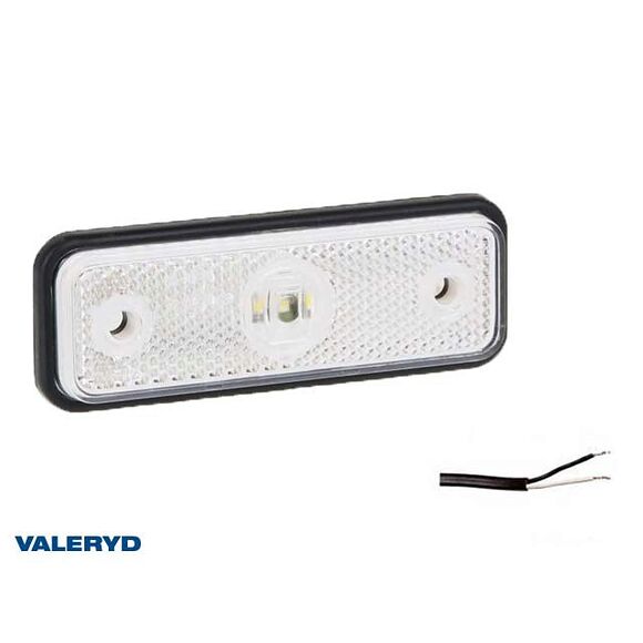 VALERYD LED Positionsljus Valeryd 102x36*9 vit 12-30V med reflex inkl. 450 mm kabel