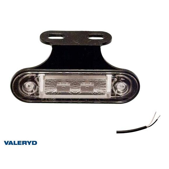 VALERYD LED Positionsljus Valeryd 82x46x18 vit 12-30Vmed reflex inkl. 450 mm kabel