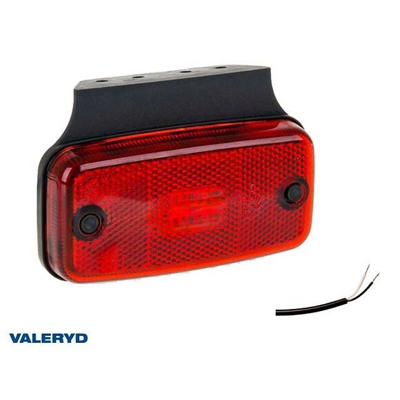 VALERYD LED Positionsljus Valeryd 110x75x30 röd 12-30V inkl. 450 mm kabel