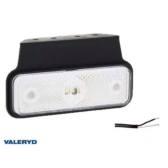 VALERYD LED Positionsljus Valeryd 105x60x10 vit 12-30V inkl. 450 mm kabel