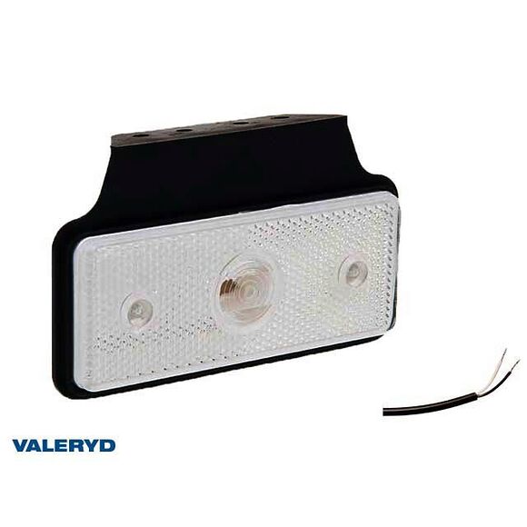 VALERYD LED Positionsljus Valeryd 118x72x30 vit 12-30V inkl. 450 mm kabel